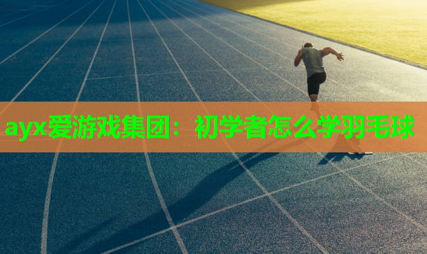 ayx爱游戏集团：初学者怎么学羽毛球