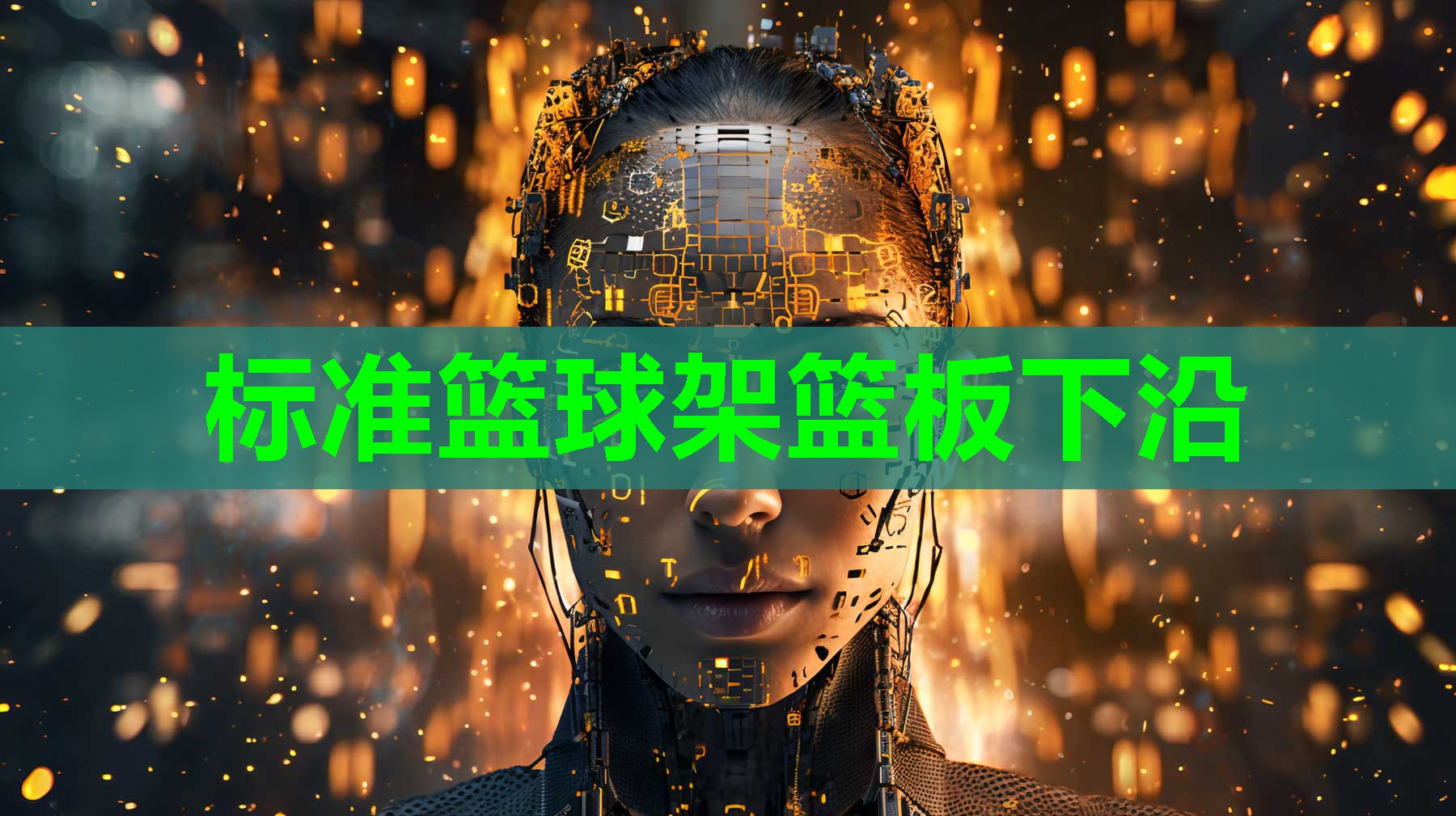 标准篮球架篮板下沿